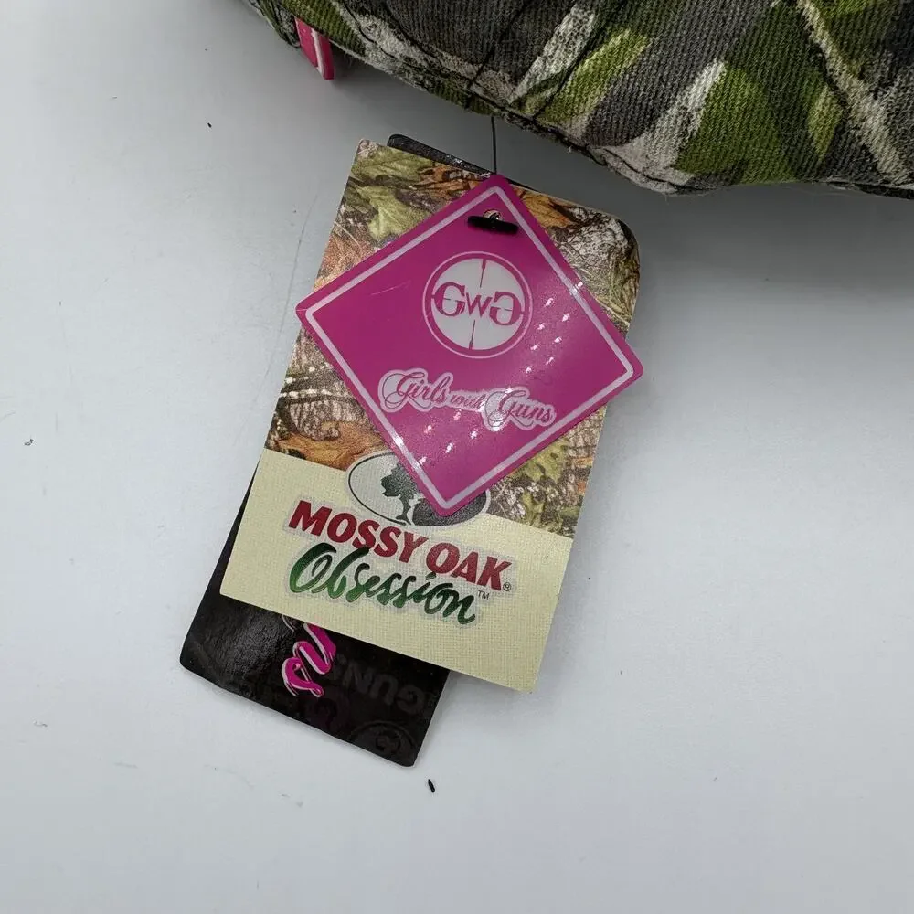 Mossy Oak Girls With Guns‎ Hat Cap Womens Strap Back Obsession Camo Pink Scope